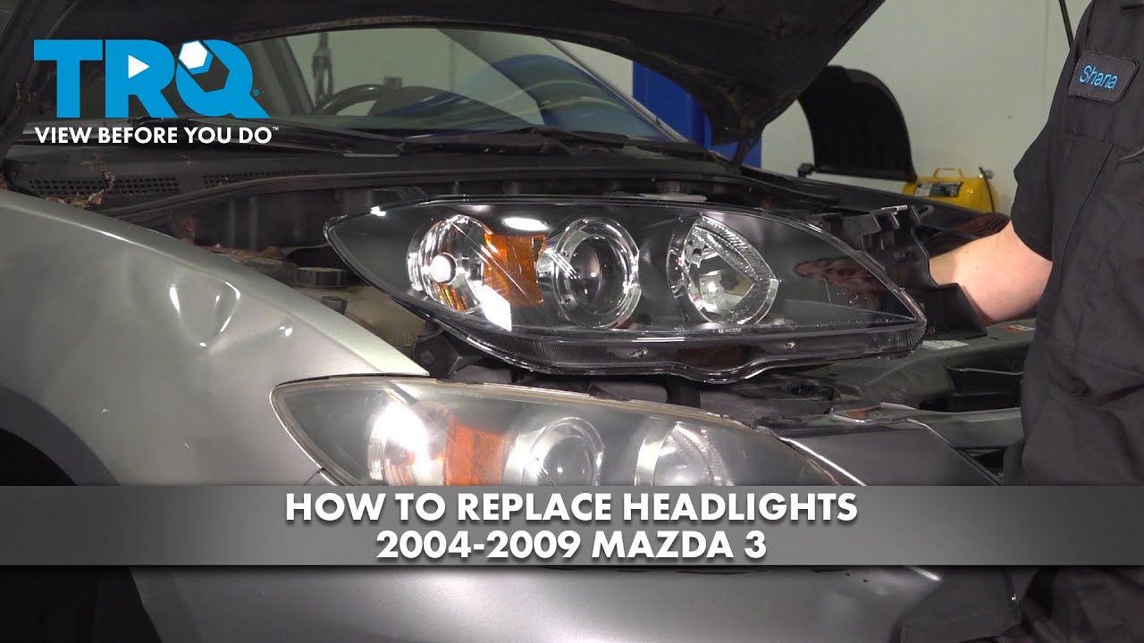 How to Replace Headlights 2004-2009 Mazda 3