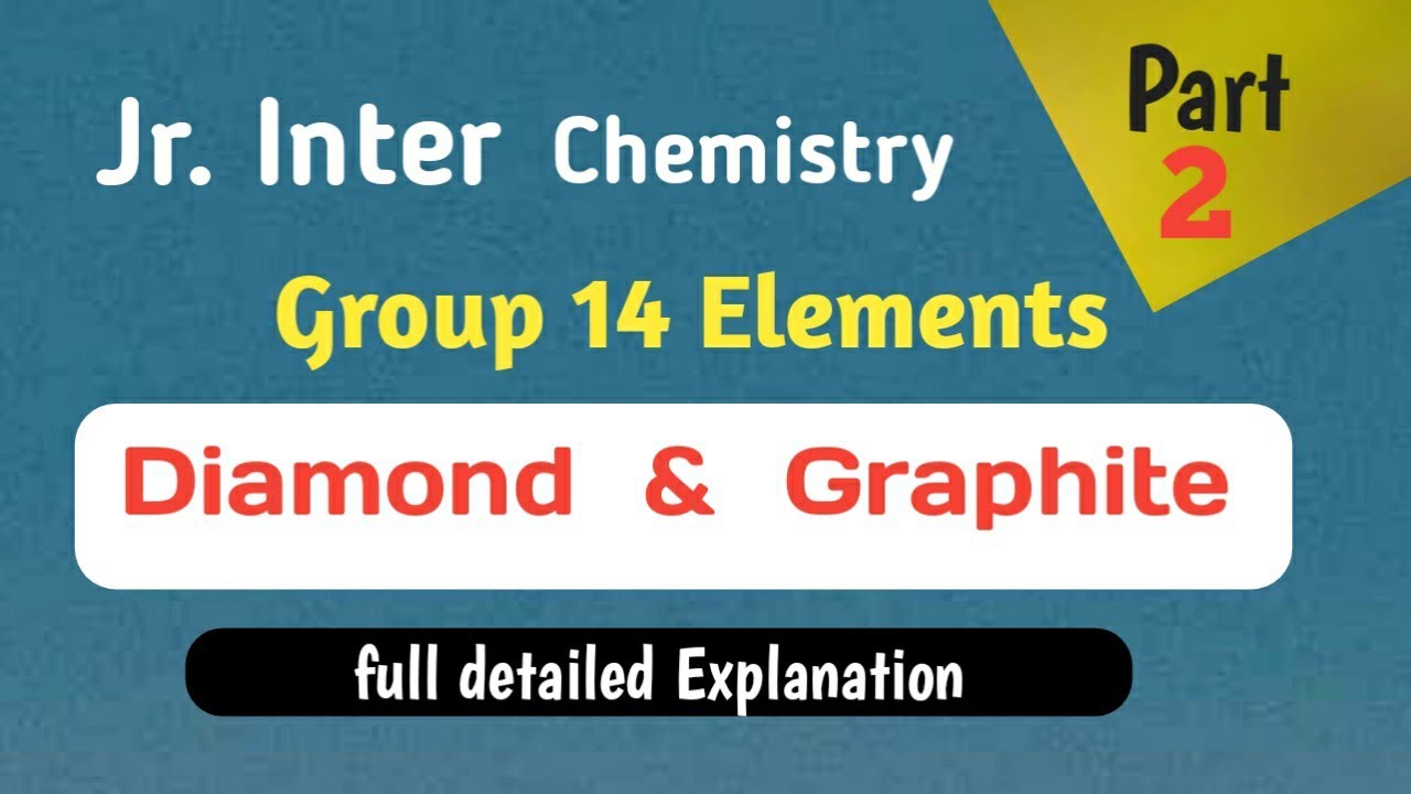 Jr. Chemistry |Diamond & Graphite Structures|Group 14 elements |Carbon Family | 2marks , 4marks Qs