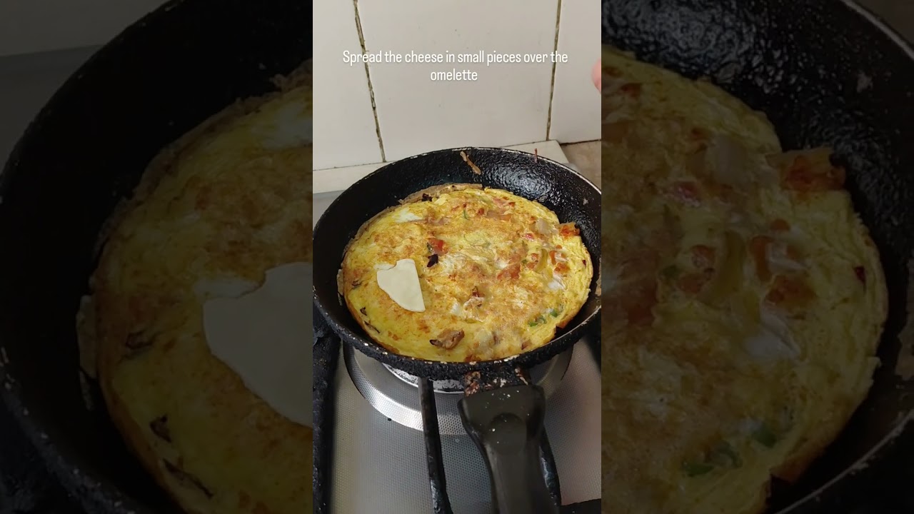 Chatkhara_ cheese omelette..  Quick n yummy breakfast.                      (Beloved by Sakura Girl)