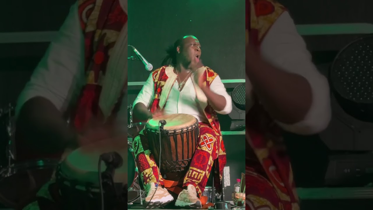 Djembe Player bei &hellip;&hellip;&hellip;&hellip;Mamadou Diabate&acute;s Percussion Mania  - Burkina Faso -Bielefeld 2025