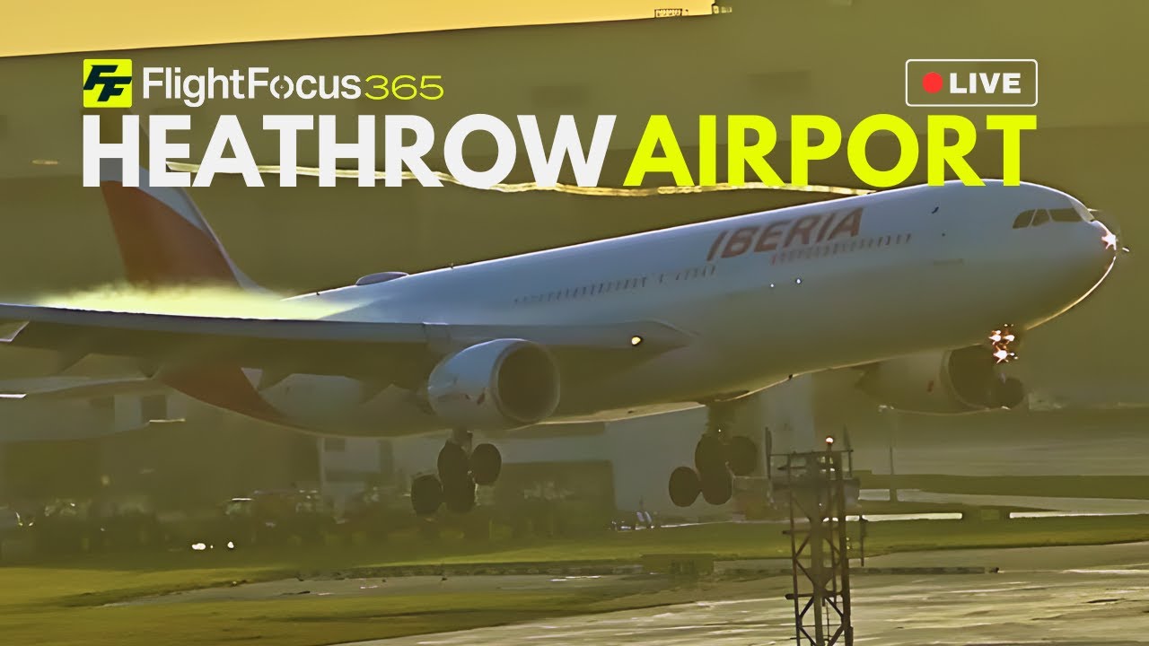 Heathrow Airport Live - Monday 1st Feb 2026
