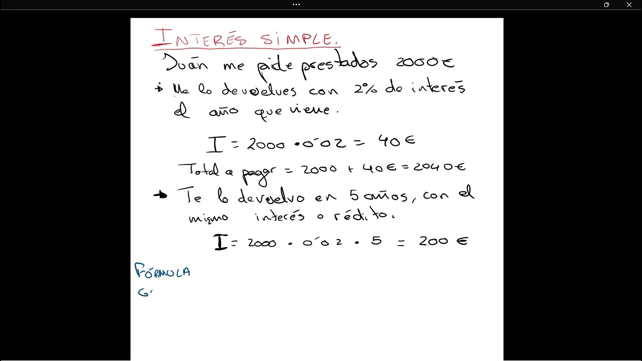 Interés Simple, Matemáticas CCSS