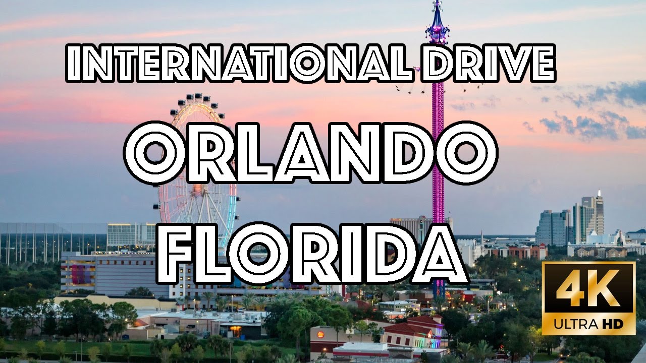 🚶&zwj;♂️ POV Walking Tour Orlando Florida | (I-Drive) International Drive ICON Park [4K]