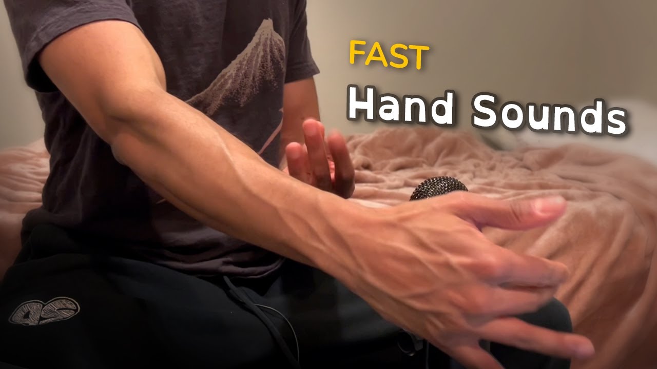ASMR -  Fast Hand sounds & new mic test!