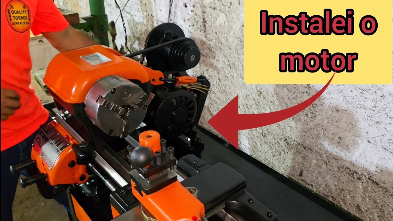 Montando o motor no torno Sanches Blanes (episódio 30).