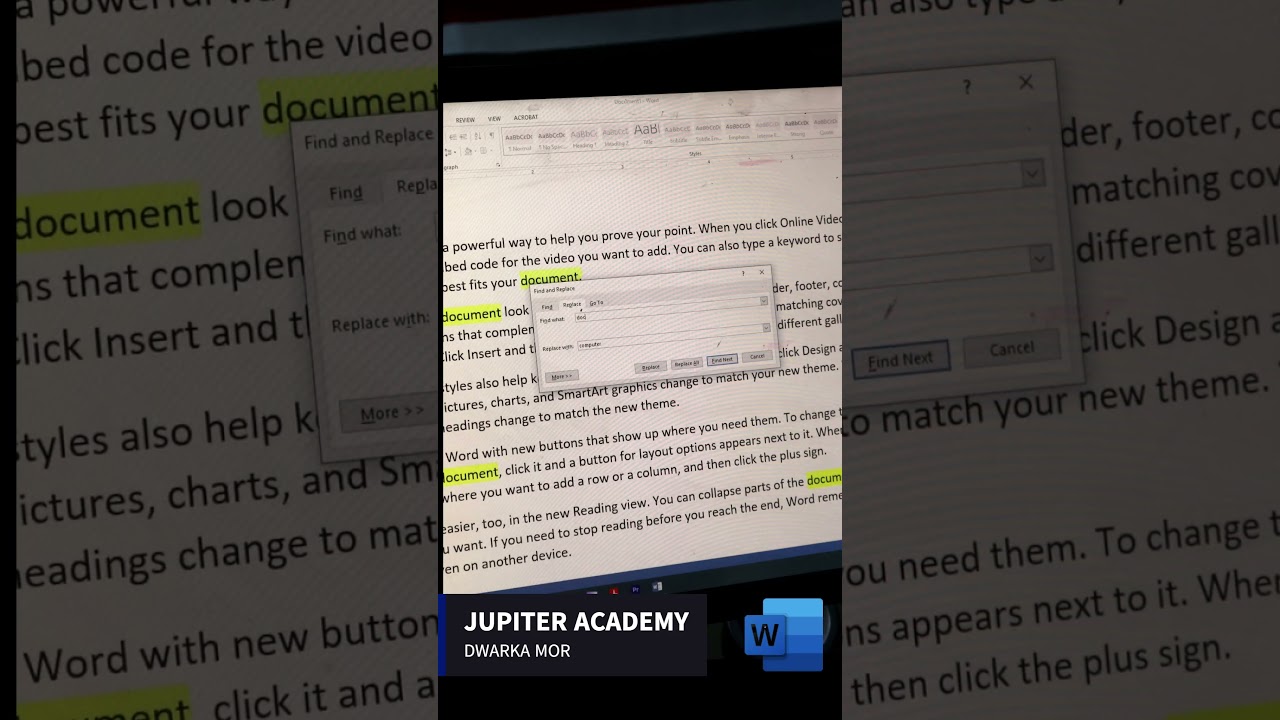 How to Use REPLACE Function in MS Word | Find and Replace in Microsoft Word
