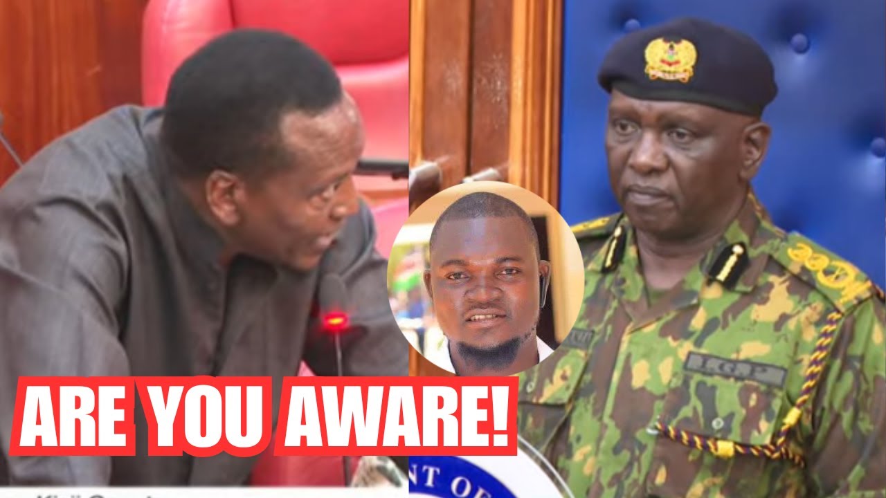 'Are you aware that OCS Benjamin Taalam refused to book Albert Ojwang!' Sen Onyonka corners IG Kanja