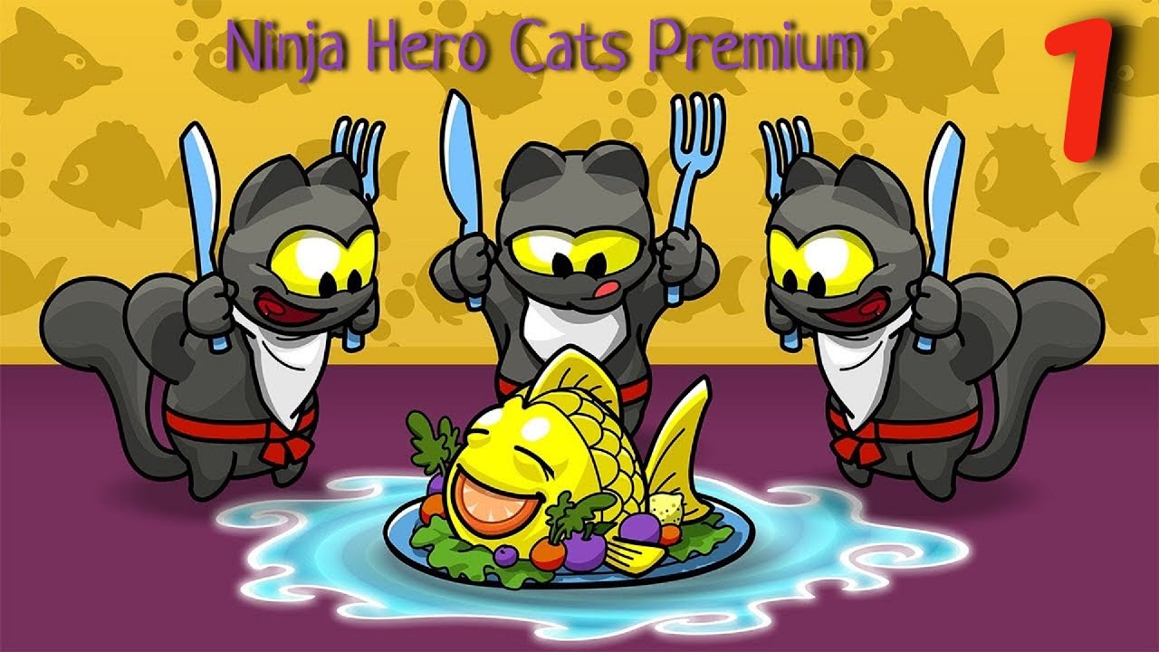 Ninja Hero Cats Premium➤Часть 1. Прокачиваем все навыки➤Прохождение