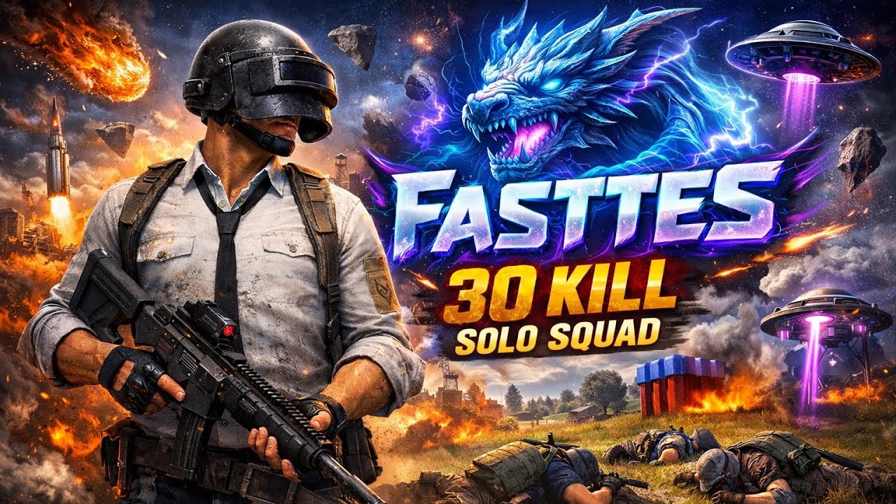 30 KILL SOLO SQUAD in Erangel | Fasttes