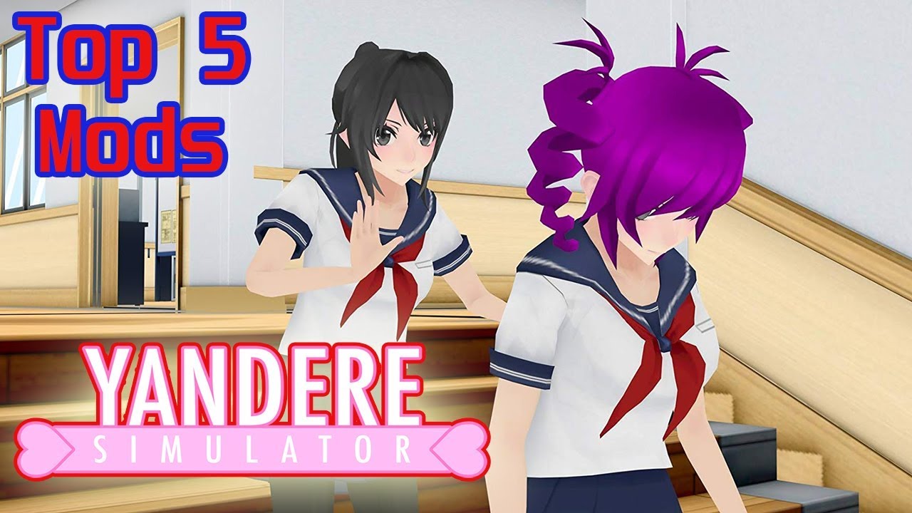 MY TOP 5 YANDERE SIMULATOR MODS!