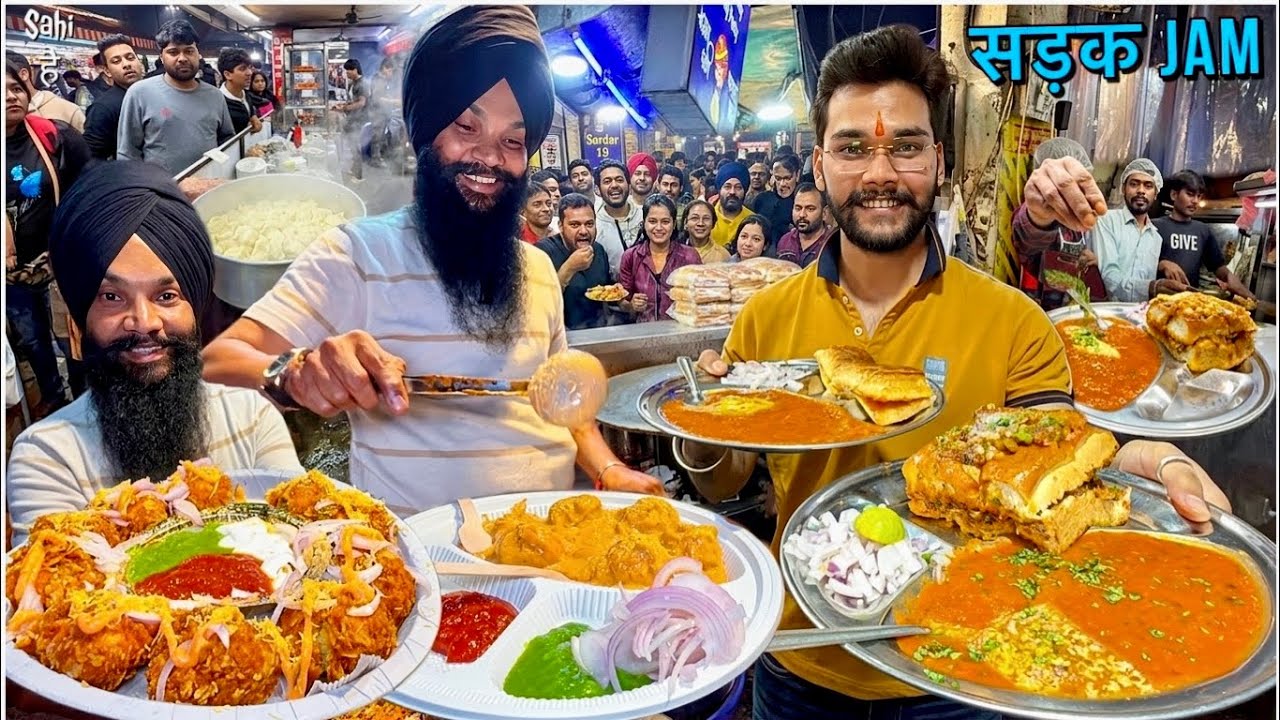 12 AM 😍 Ludhiana ka सड़क Jam LATE NIGHT Indian Street Food | 3 Must-Try Food Spots