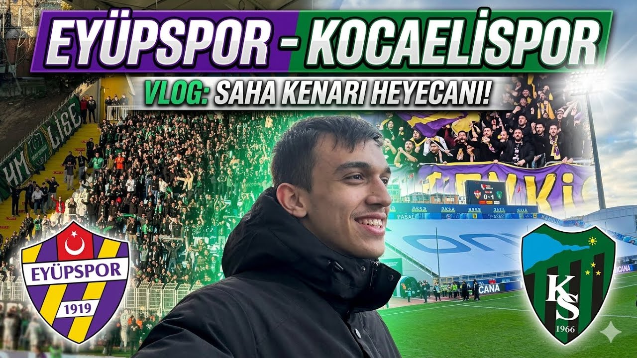 EYÜPSPOR MAÇINA GİTTİM | İNANILMAZ KOCAELİSPOR TARAFTARI (Eyüpspor 0-1 Kocaelispor) #ekfc#viralvideo