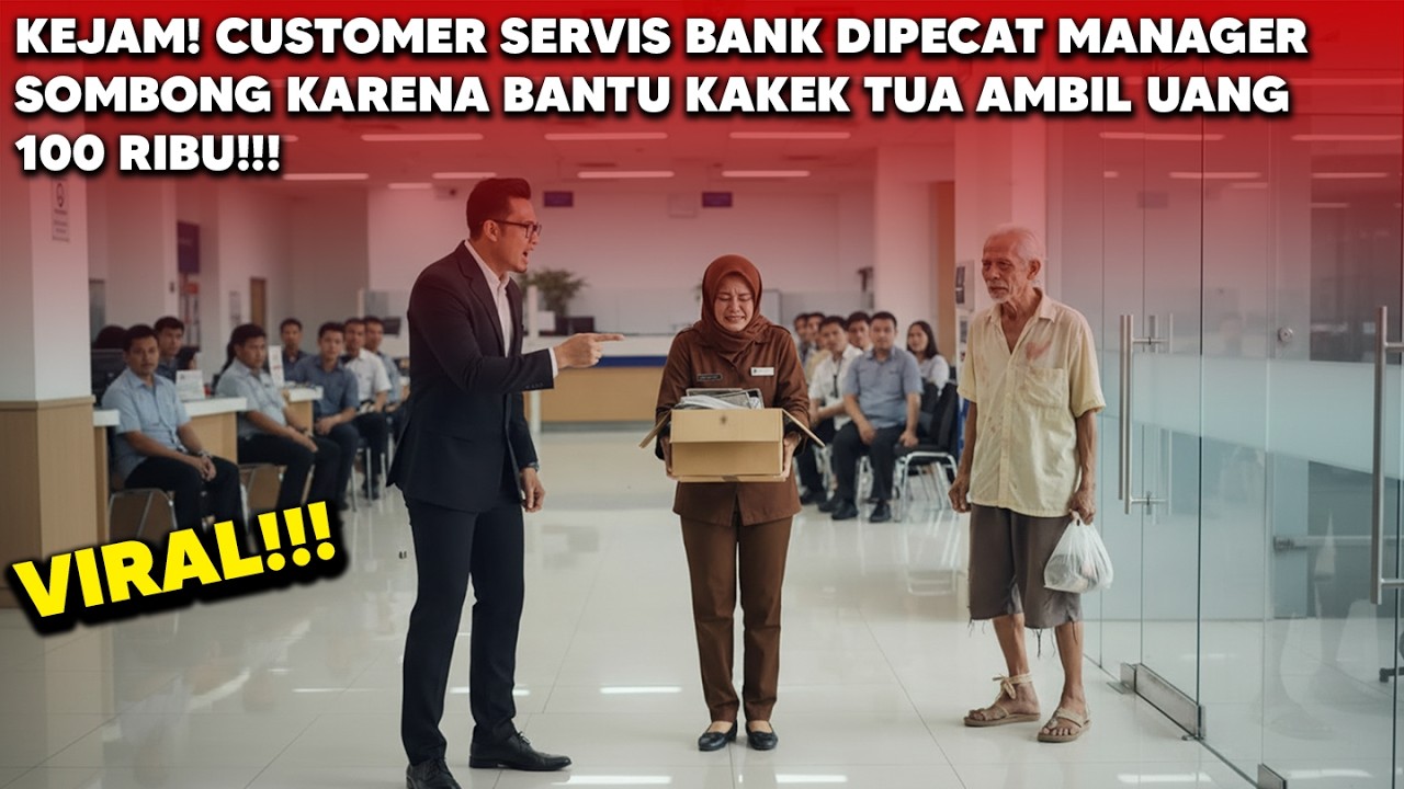 CS Bank Dipecat Karna Bantu Kakek Tua Ambil Uang 100 Ribu! Tak Disangka Ternyata Kakek Itu Adalah..