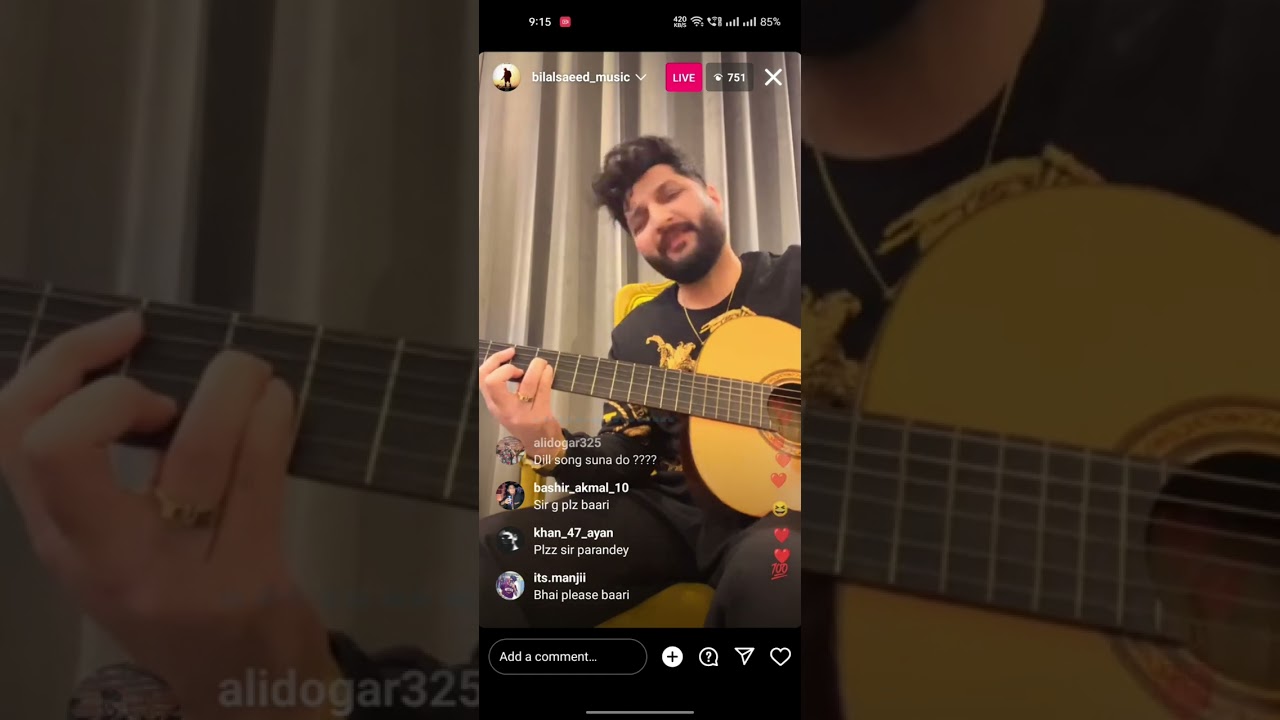 Bilal Saeed 🎶 Live Heeriye Song | Mutants Records