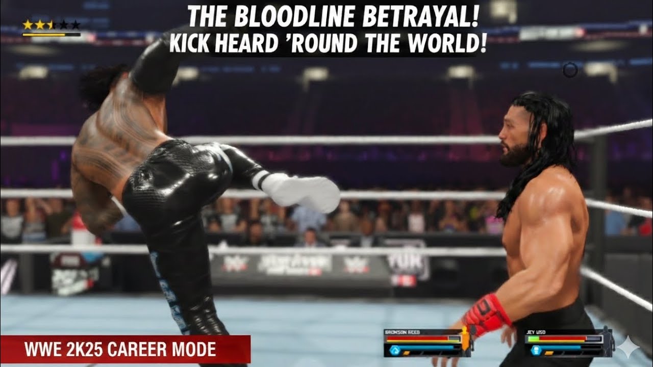 Full Match - Roman | Cody | Bronson | Jey (All in one ring) #wwe #wwe2k25 #wweraw #smackdown #raw