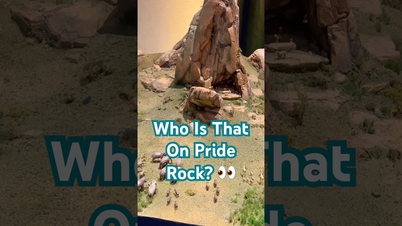 Do You See Who I See All Miniature On Pride Rock - Destination D23! 👀🦁