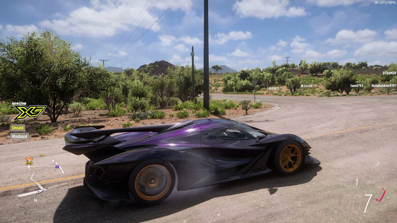 FORZA HORIZON 5 Gameplay [4K 60FPS MSI GE76 RAIDER GeForce RTX3080 16 GB (VRAM)]
