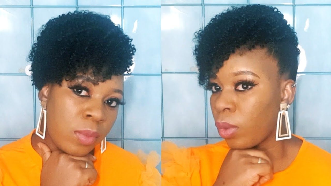 How to do Quick Natural Hair Protective Style I Didn't Know We Needed! Lazy Girl Friendly/ Curly wig