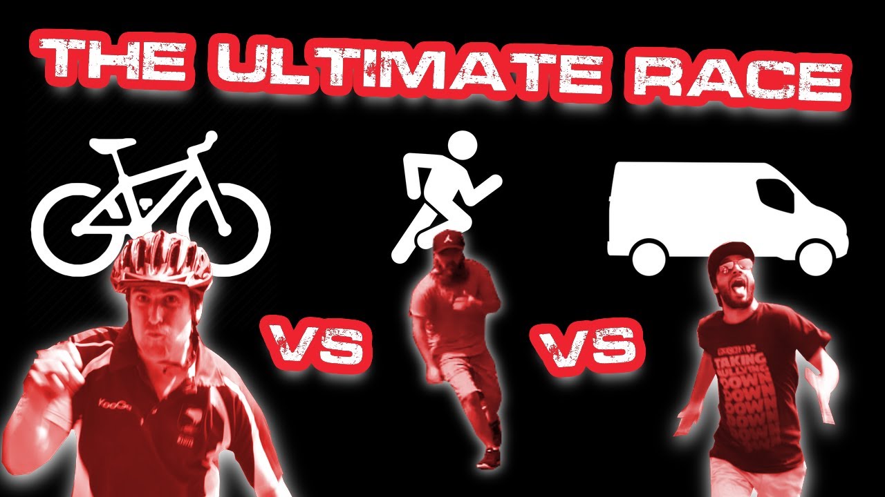 The Ultimate Race! Car Vs Bike Vs Run