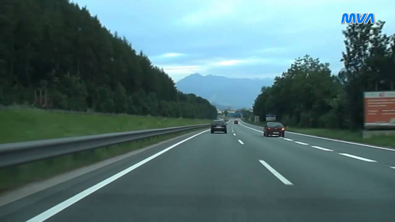 Fahrt von Deutschland nach Österreich  A93 / A12 Richtung Innsbruck