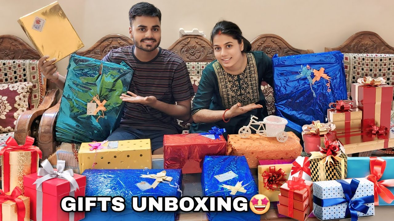 Shadi ke gifts unboxing 🎁🤩 #anandkavlogs #giftsunboxing #familyvlog