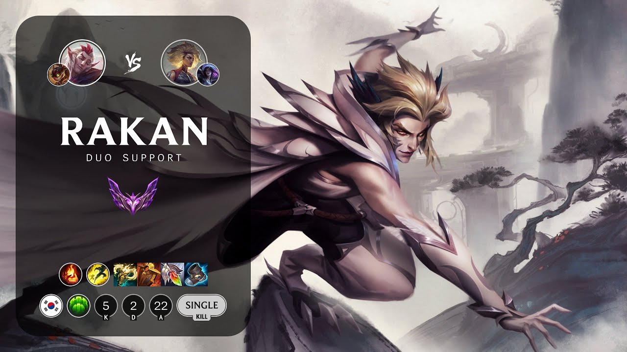 Rakan Support vs Rell - KR Master Patch 13.14