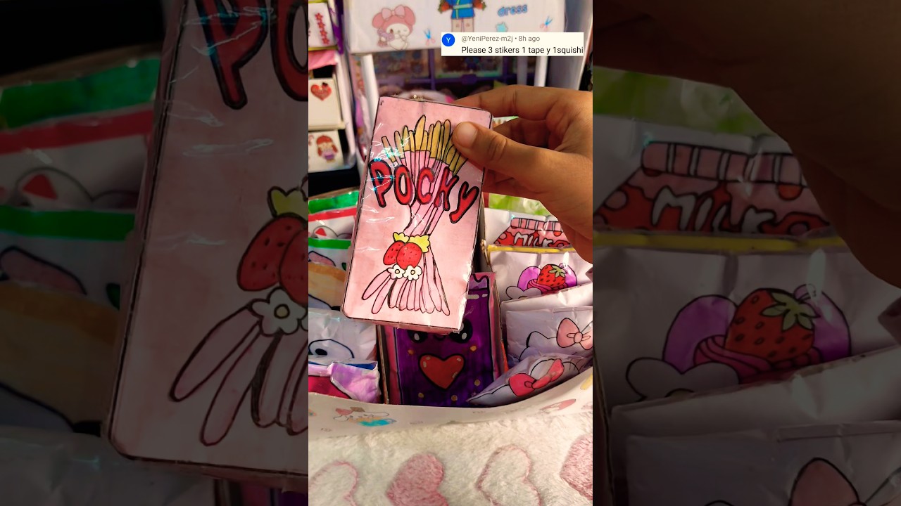 asmr Fake order packing #sticker #papersquishy #art #craft #diy