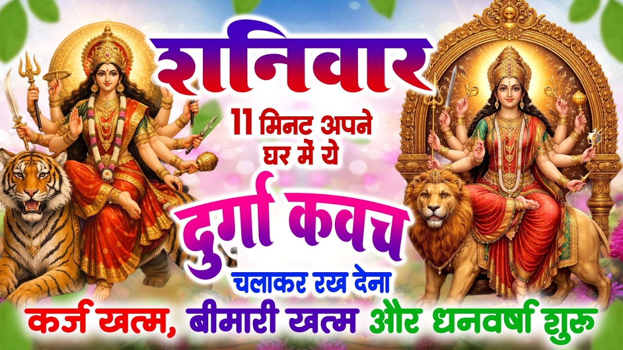 शनिवार को सिर्फ 11 मिनट दुर्गा रक्षा कवच चलाकर रख देने से कर्ज खत्म बीमारी खत्म और धन वर्षा शुरू