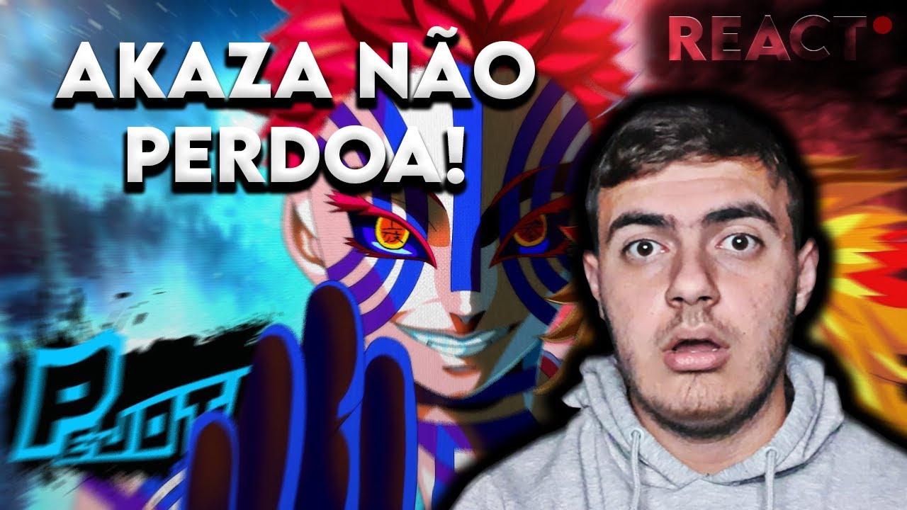 😈 AKAZA SEM PIEDADE! O ASSASSINO DO RENGOKU! | React a PeJota &ndash; Demon Slayer
