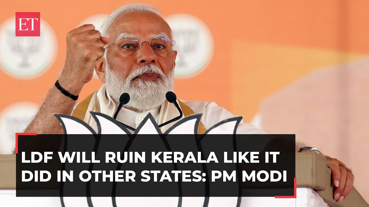 'Left front will ruin Kerala like it did in other states': PM Modi targets Vijayan govt in Palakkad
