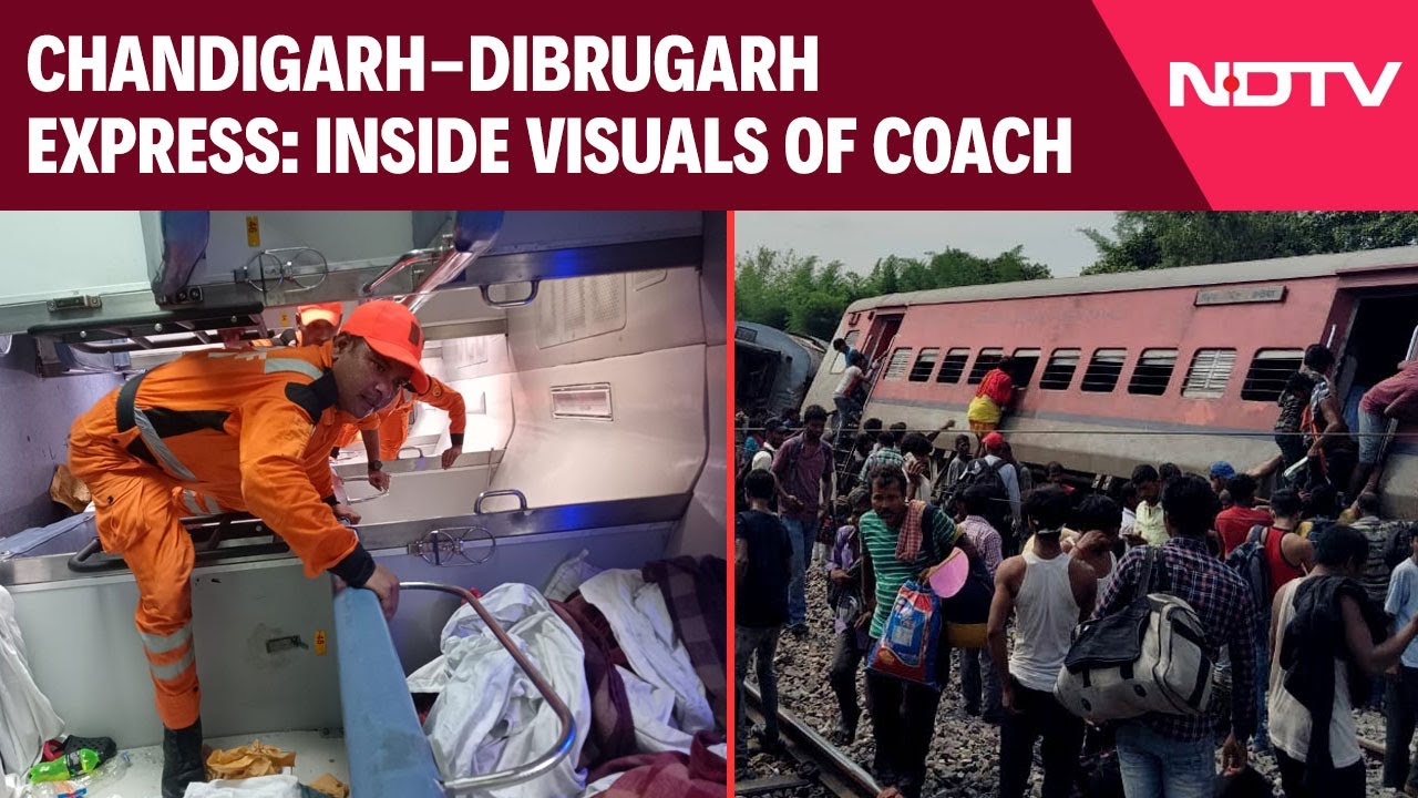Gonda Train Accident News | Chandigarh-Dibrugarh Express Derails In UP: Inside Visuals Of Coach