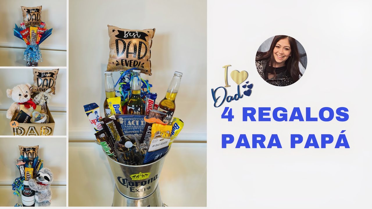 4 IDEAS DE ARREGLOS PARA PAPÁ/ 4 BEST DIY FATHER'S DAY GIFT IDEAS