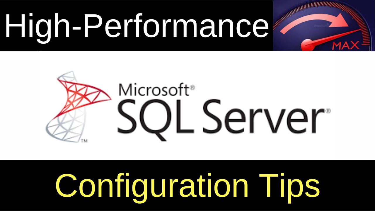 Install High-Performance SQL Servers
