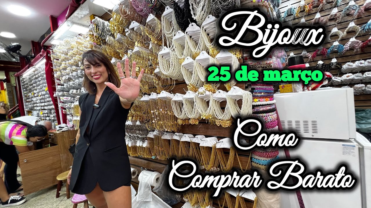 Atacado de Bijoux na 25 de março | aonde compras peças de bijuterias a partir de 3 reais |
