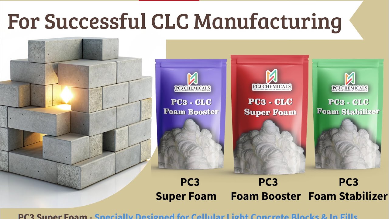 Cellular light concrete - demould in 8 hours & extreme drop test…