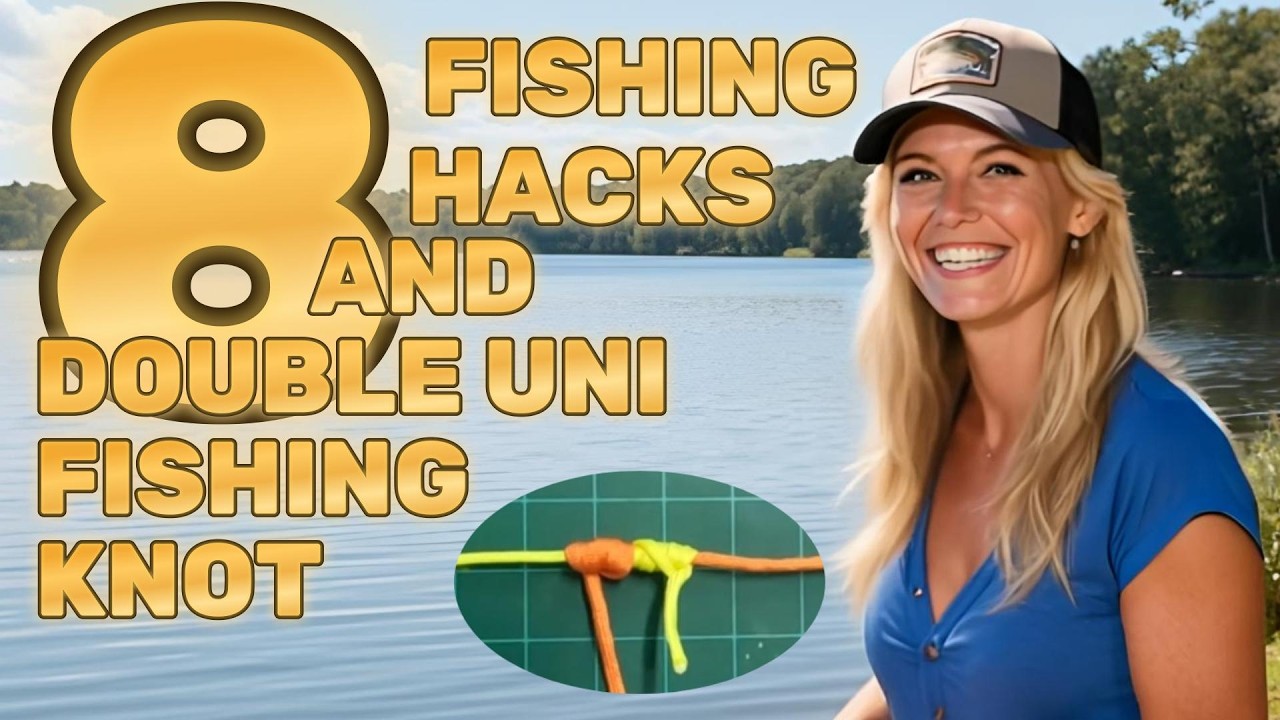 8 FISHING HACKS AND DOUBLE UNI FISHING KNOT