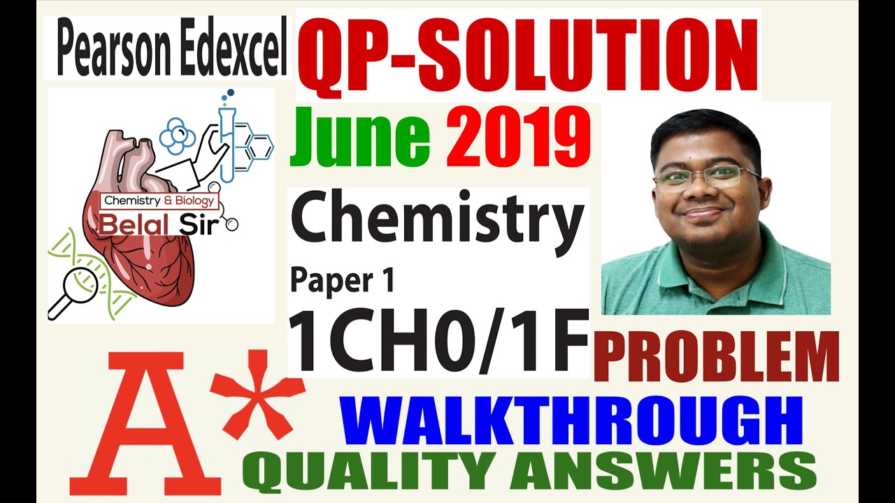 1CH0/1F June 2019 EDEXCEL GCSE Chemistry