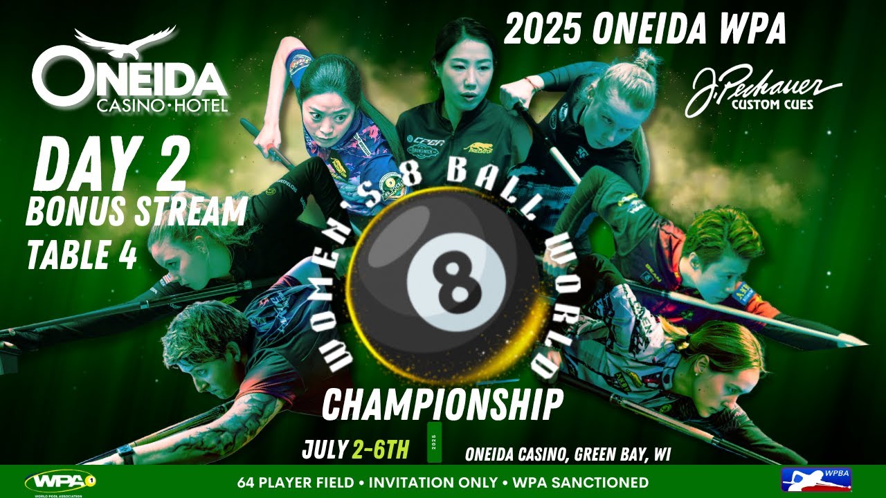 Table 4 Day 2 - 2025 Oneida WPA Womens World 8 ball Championships