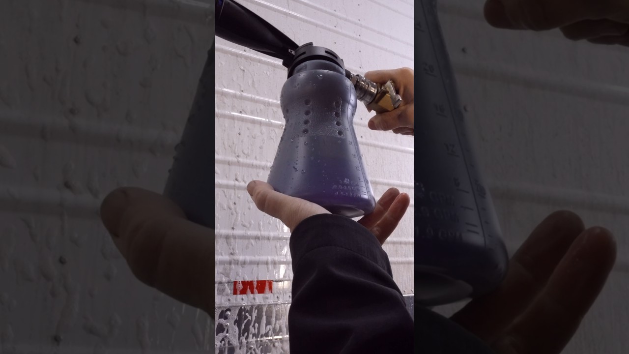 Here’s an easy way to figure out what ratio of soap your foam cannon is using😁💯❌