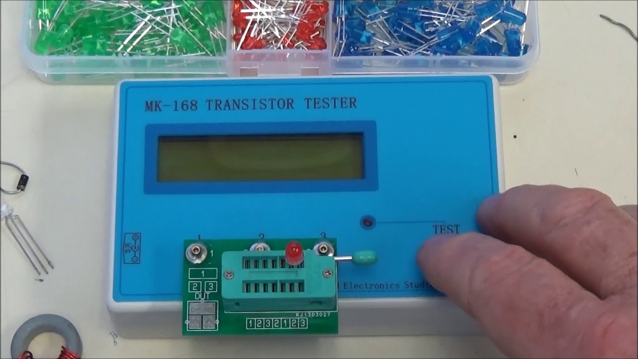 MK-168 Transistor Checker Tests LEDs and Capacitors