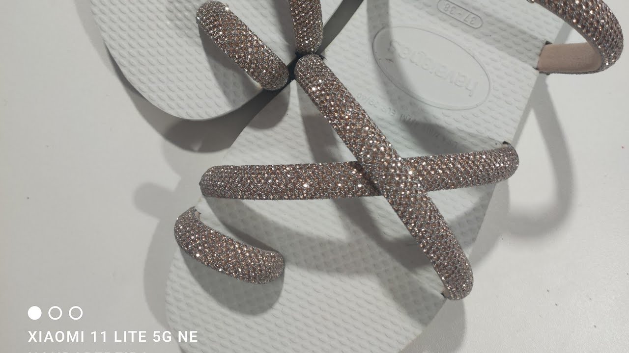 PAPETE NA HAVAIANAS com MEIA CANA