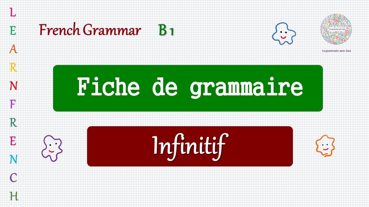 15 questions : infinitif - B1 - French grammar