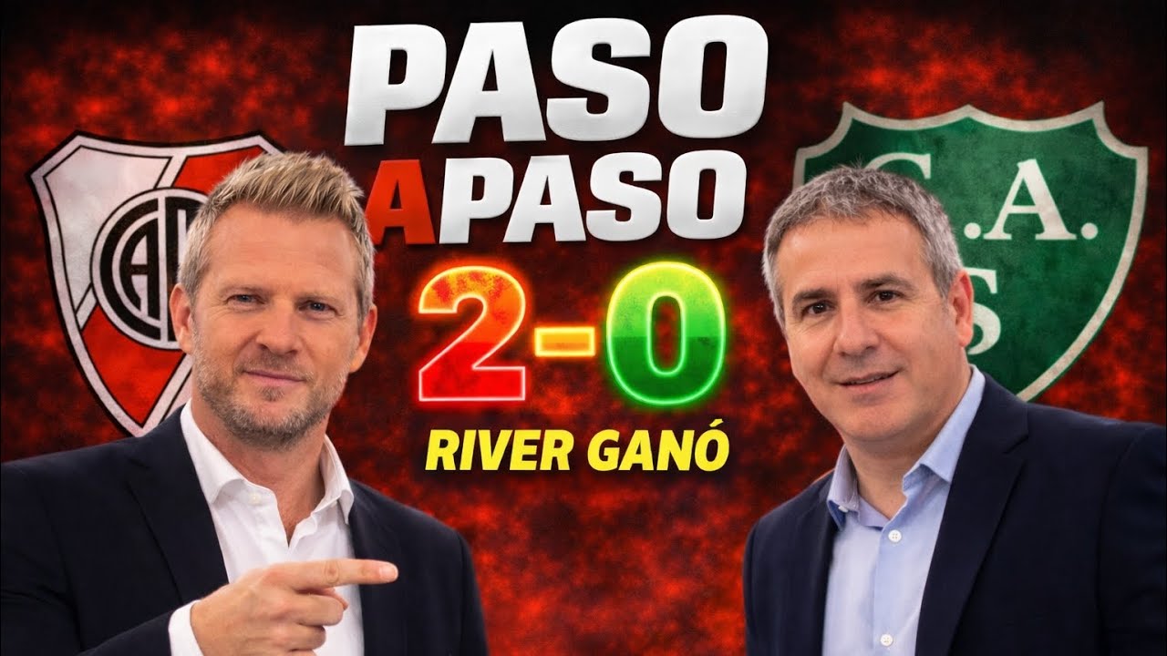 Paso a Paso | River 2-0 Sarmiento: triunfo en el Monumental en el debut de Coudet