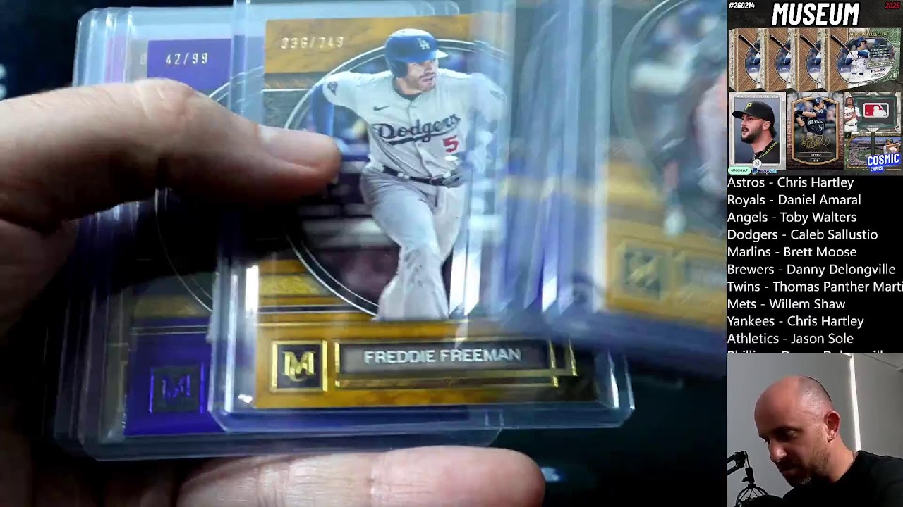 BREAK #260214 2025 TOPPS MUSEUM BASEBALL HOBBY HALF-CASE (4 BOXES)
