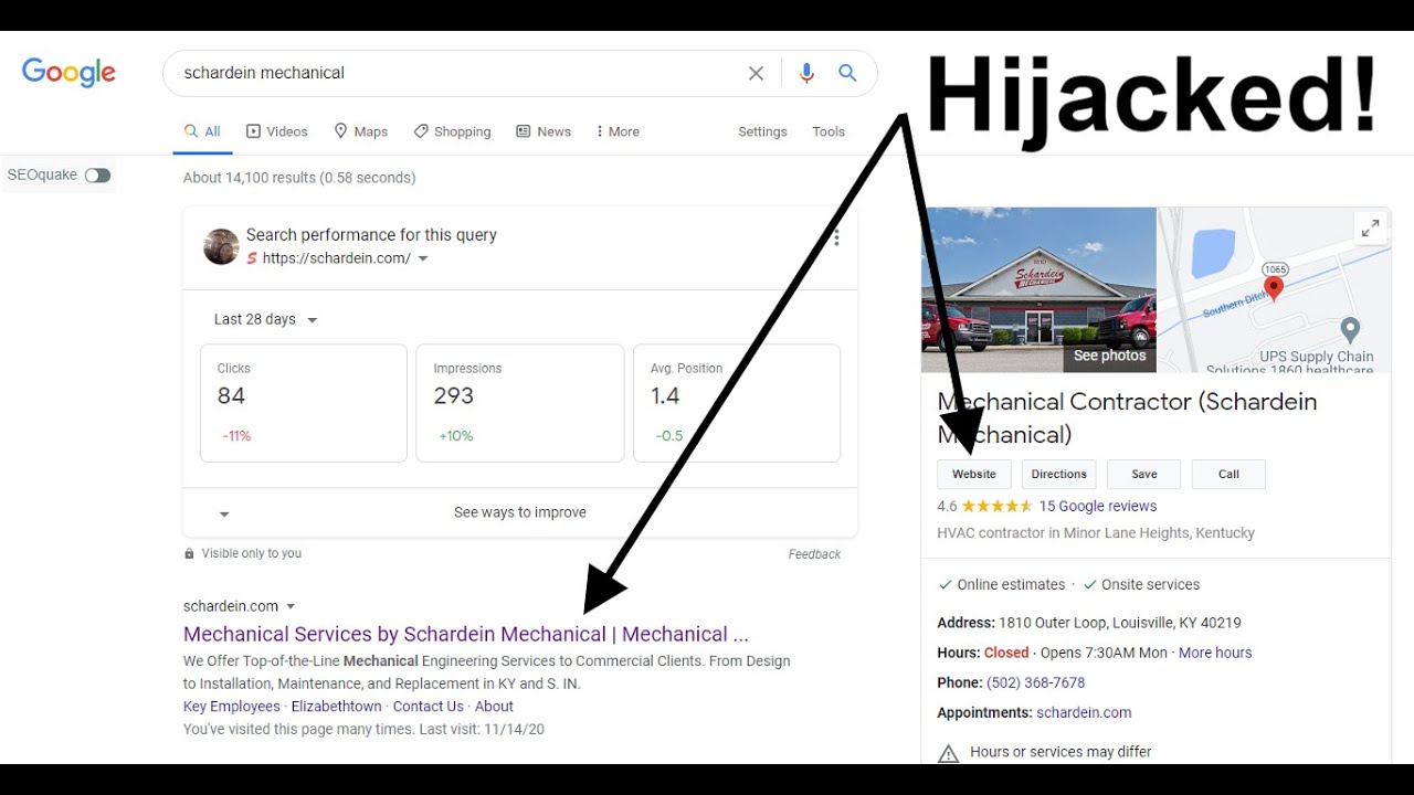 Hijacked Google My Business Website Link | Fix Hacked Links From  Google & More