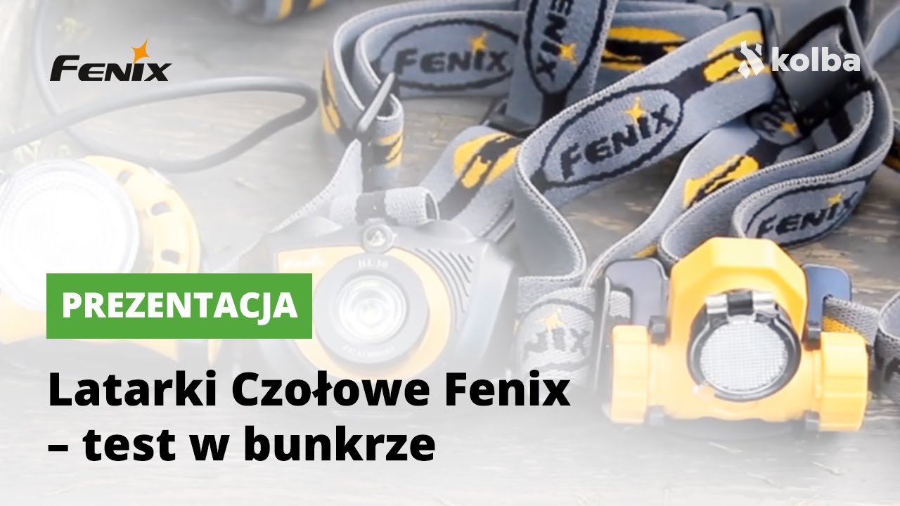 Latarki Czołowe Fenix - test w bunkrze