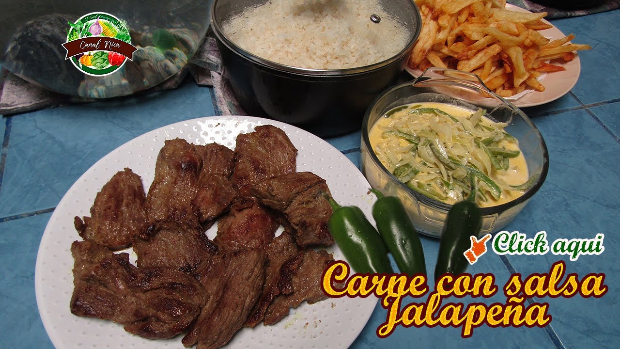 Carne con salsa Jalapeña deliciosa receta Nicaraguense