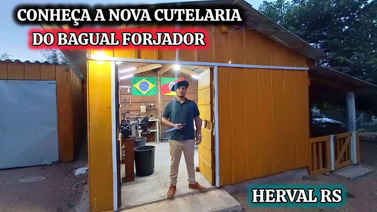 A NOVA CUTELARIA DO JOVEM CUTELEIRO NA CIDADE DE HERVAL RS 