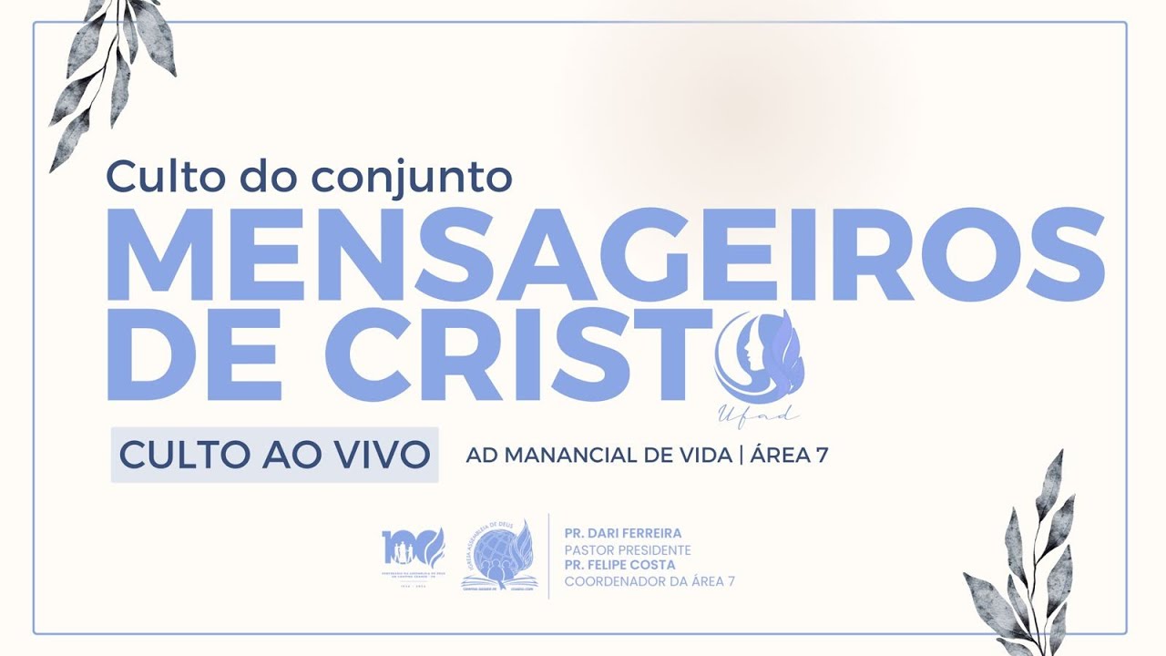 CULTO DAS SENHORAS| AO VIVO 16/01/2026