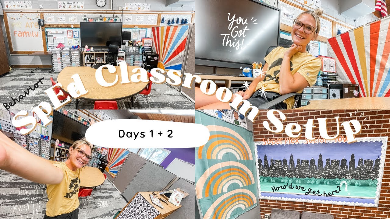 SpEd Classroom Set Up! Days 1 + 2